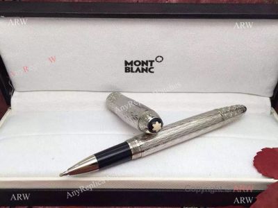 Buy Fake Mont Blanc Pen Daniel Defoe Stainless Steel Rollerball Pen